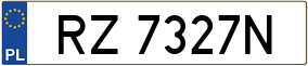 Truck License Plate